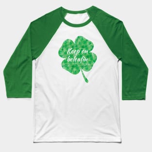 Clover Lucky Charm Leaf Baseball T-Shirt